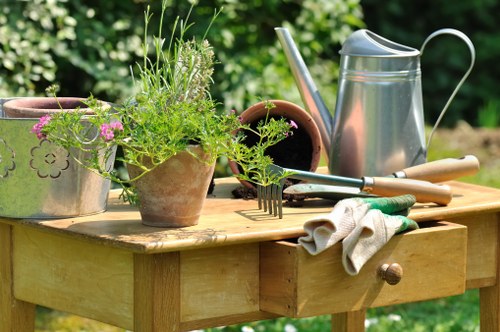Experienced gardeners in Erith preparing a well-kept outdoor space