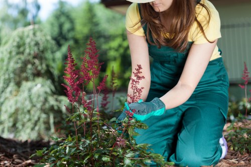 Scheduled gardening booking with preparation for site visit