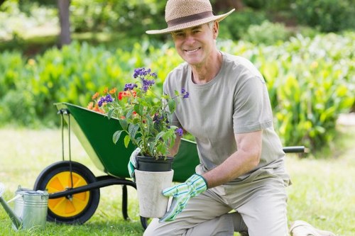 Seasonal garden maintenance work in Erith with pruning and clearing